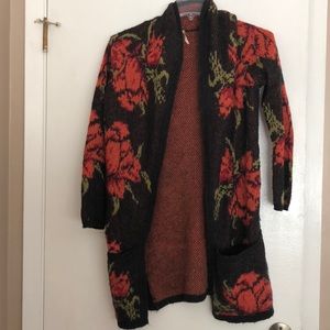 Free people floral cardigan